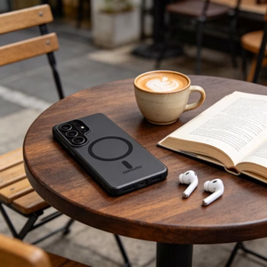 Tech-Protect MagSlim MagSafe Suojakuori Samsung Galaxy S26 Ultra:lle matta musta