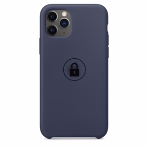 Suojakuori Silicone Case iPhone 11 Pro Max / Midnight Blue / pakkauksessa