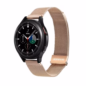 Dux Ducis MILANESE ranneke ruostumaton teräs magneettinen 22 mm kultainen