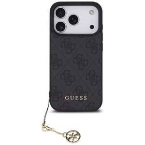 Guess 4G Charms Collection MagSafe Suojakuori iPhone 17 Prolle - musta