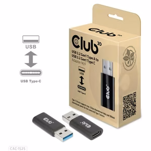I/O-adapteri USB3.2–USB-C/M/F CAC-1525 CLUB3D