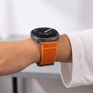 Tech-Protect Nylon Clasp -ranneke mallille Samsung Galaxy Watch Ultra 47 mm – oranssi