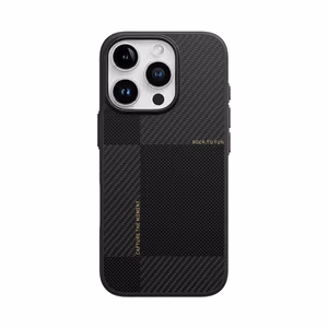 Rock Ultra Thin Aramid Fiber Kevlar 600D Suojakuori iPhone 16 Pro Max:lle musta
