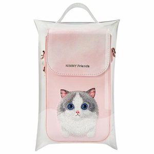 Nimmy Big Eyed Pet 2.0 Cat puhelinlaukku - pinkki