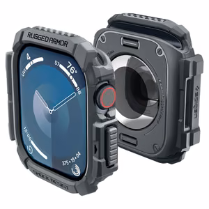 Spigen Rugged Armor Suojakuori Apple Watch 10 46mm - Harmaa