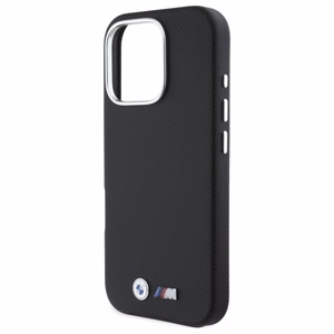 BMW M Edition Kevlar Wrapped Metal iPhone 16 Pro Max Suojakuori - Musta