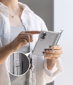 Ringke Fusion Flap -suojakuori laitteelle Samsung Galaxy Z Fold 8 – läpinäkyvä