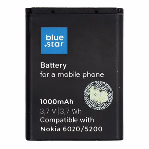 Akku Nokia 6020 / 5200 / 5300 / 3220 / 5140:lle 1000 mAh Blue Star Premium