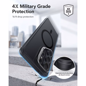 ESR Classic Hybrid Kickstand MagSafe Suojakuori Samsung Galaxy S26 Ultralle - Musta