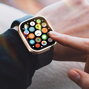 Dux Ducis Hamo karkaistu lasisuojakuori Apple Watch 45mm vaaleanpunainen