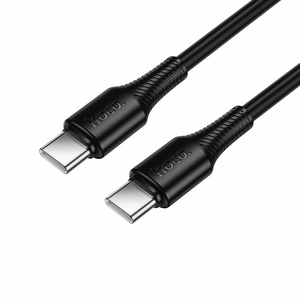 Kaapeli USB-C - USB-C Hoco 3A 60W 1 m X120 musta