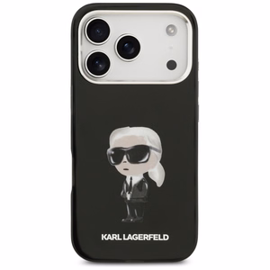 Karl Lagerfeld IML Aquarelle Karl & Logo MagSafe Suojakuori iPhone 17 Pro:lle - musta