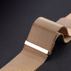 Dux Ducis MILANESE ranneke ruostumaton teräs magneettinen 22 mm kultainen