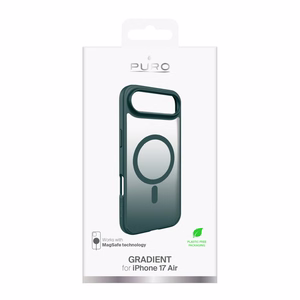 Puro Gradient TPU MagSafe -yhteensopiva Suojakuori iPhone 17 Air:lle - turkoosi