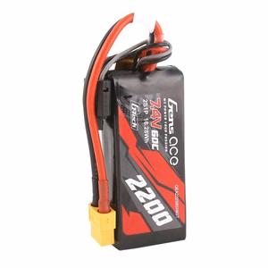 GensAce G-Tech LiPo 2200 mAh 7,4 V 60C 2S1P XT60 -akku