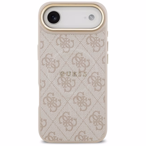 Guess 4G PU Classic Logo MagSafe suojakuori iPhone 17 Air:lle - vaaleanpunainen