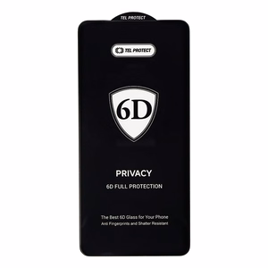Tel Protect Full Glue 6D Privacy Tempered Glass for SAMSUNG GALAXY S26 ULTRA BLACK (with fingerprint unlock)