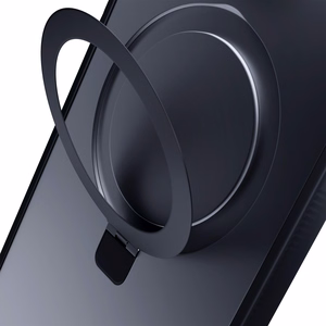 3mk Smoke Case Mag&Stand Suojakuori Apple iPhone 12 Pro Max:lle - musta