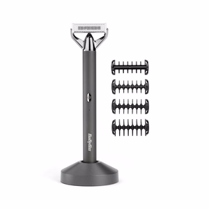 BaByliss Super-X Metal OT996E – johdoton märkä- ja kuivakäyttöinen partatrimmeri, hopea
