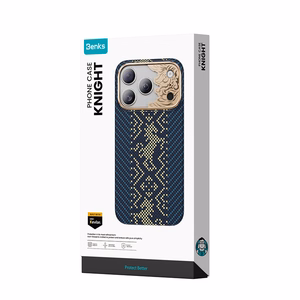 Sininen Benks Magnetic Armor Air Knight kevlar- ja metallikehyksinen suojakuori (C.K.FL.AP.GD.C072) malleihin iPhone 18 Pro / iPhone 17 Pro