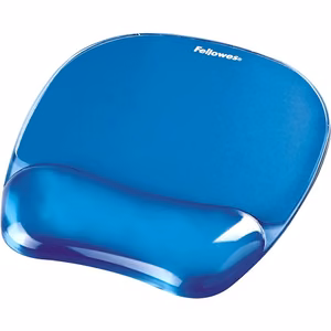 Fellowes Crystal Mouse & Wrist Pad gel cyan