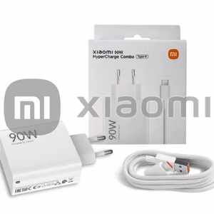 Laturi Xiaomi MDY-15-EK (BHR07ZBEU) valkoinen 90W (sis. pakkaus) + kaapeli Type-C / Aito 100% /