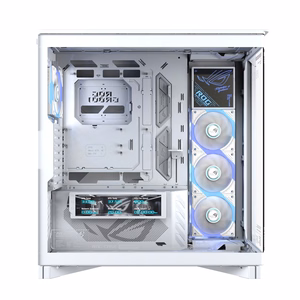 ASUS ROG CRONOX GR801 CURVE TG ARGB -keskikokoinen tornikotelo, valkoinen
