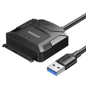Ugreen 2.5'' / 3.5'' hard drive adapter cable (USB-A 3.0 - SATA) black (CR108)