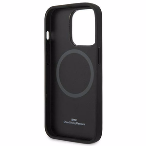 BMW Signature Logo Jälki MagSafe Case iPhone 14 Pro Max - musta - musta
