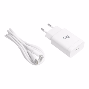 Puhelinlaturi Blue Star USB C QC4.0 PD 3A 18W + kaapeli USB C - Lightning TFK-TC-1099C valkoinen