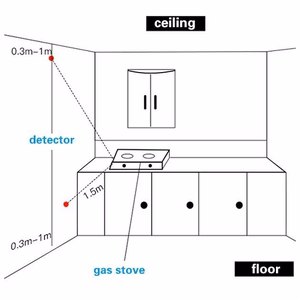 TUYA Gas Leakage Detector, Wi-Fi