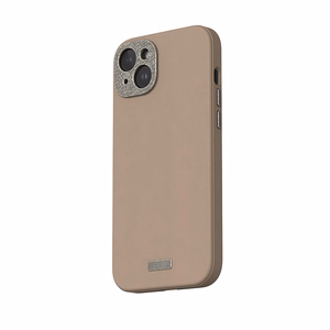 Moshi Napa MagSafe laadukas vegaaninahkainen suojakuori iPhone 15 Plus -laitteelle, Woodsmoke Brown -värinen