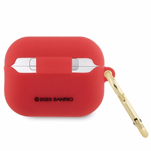 Hello Kitty Silicone 3D Kitty Head suojakuori AirPods Pro 2 (2022/2023):lle - fuksia