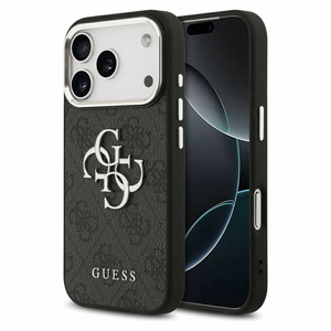 Guess 4G Big 4G Classic Logo -suojakuori iPhone 17 Pro Max - musta