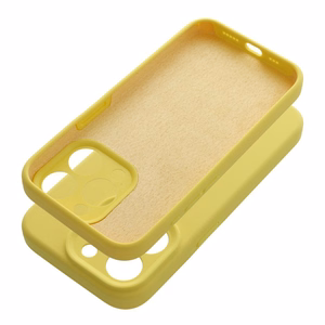 Suojakuori iPhone 17 PRO:lle Silikoninen 2mm keltainen