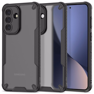 Tech-Protect Rugged Shield -suojakuori Samsung Galaxy A57 5G:lle - läpikuultava musta