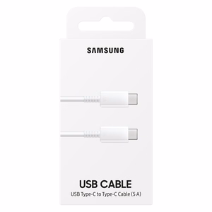 Samsung EP-DN975BWEGWW USB-C - USB-C 5A 480Mb/s Kaapeli 1m - valkoinen