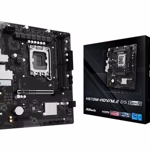 Asrock H610M-HDV/M.2 D5 Gen5 Intel H610 LGA 1700 micro ATX