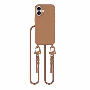 Tech-Protect MagNecklace MagSafe Suojakuori kaulanauhasolmulla iPhone 16:lle - Ruskea