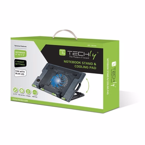 Techly Notebook stand and cooling pad for Notebook up to 17.3"