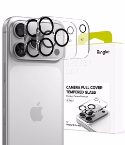 Ringke Camera Full Cover -kameransuojalasi, 2 kpl:n pakkaus iPhone 18 Pro Max -mallille, musta
