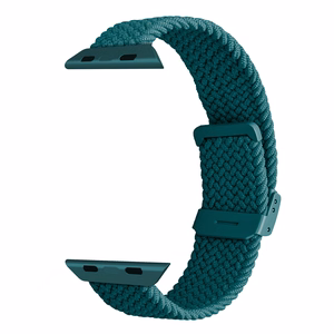 Puro Loop Nylon Hihna Apple Watch 42 / 44 / 45 / 49 mm:lle - Tummanvihreä
