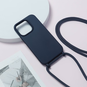 Hihna Silikoninen Suojakuori iPhone 15 Plus:lle design 1 laivastonsininen