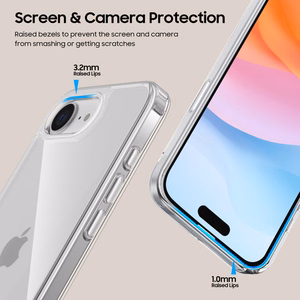 Tech-Protect FlexAir Hybrid suojakuori iPhone 16e / 17e:lle - läpinäkyvä