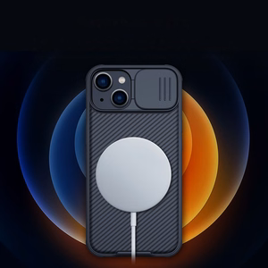 Nillkin CamShield Pro magneettikotelo iPhone 14 Plus suojakotelo kameran suojus sininen (MagSafe)