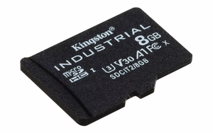 Kingston Technology 8GB microSDHC Industrial C10 A1 pSLC kortti + SD-sovitin