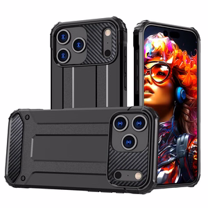 Hybrid Armor Suojakuori iPhone 17 Pro:lle - musta