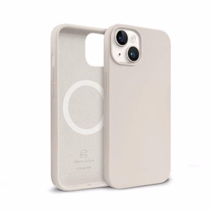 Crong Color Cover Magnetic suojakuori iPhone 14 Plus -laitteelle, MagSafe-yhteensopiva, kivenbeige