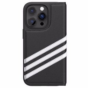 Adidas OR Booklet Case PU iPhone 14 Pro musta/valkoinen 50196