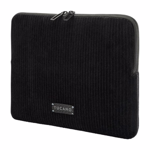 Tucano Velluto 2 neoprene sleeve with velvet exterior for 14-inch MacBook Pro and 13-inch laptops, black
